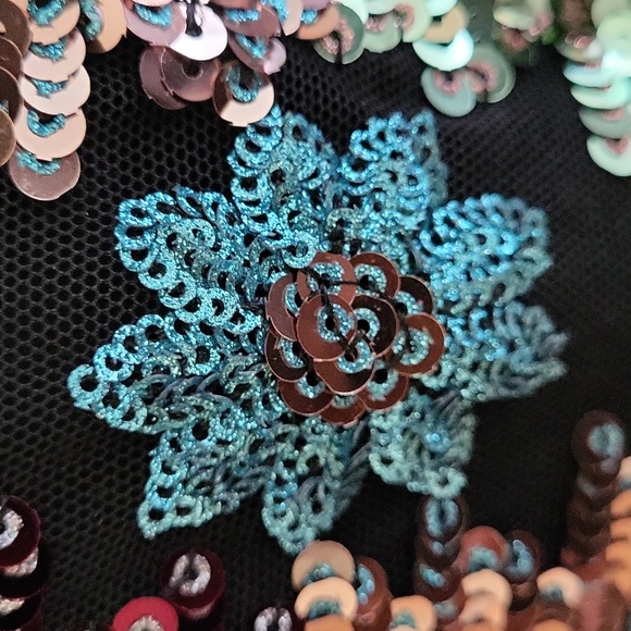 NWT Eva Franco Sequin Midi Skirt - Picture 3 of 9